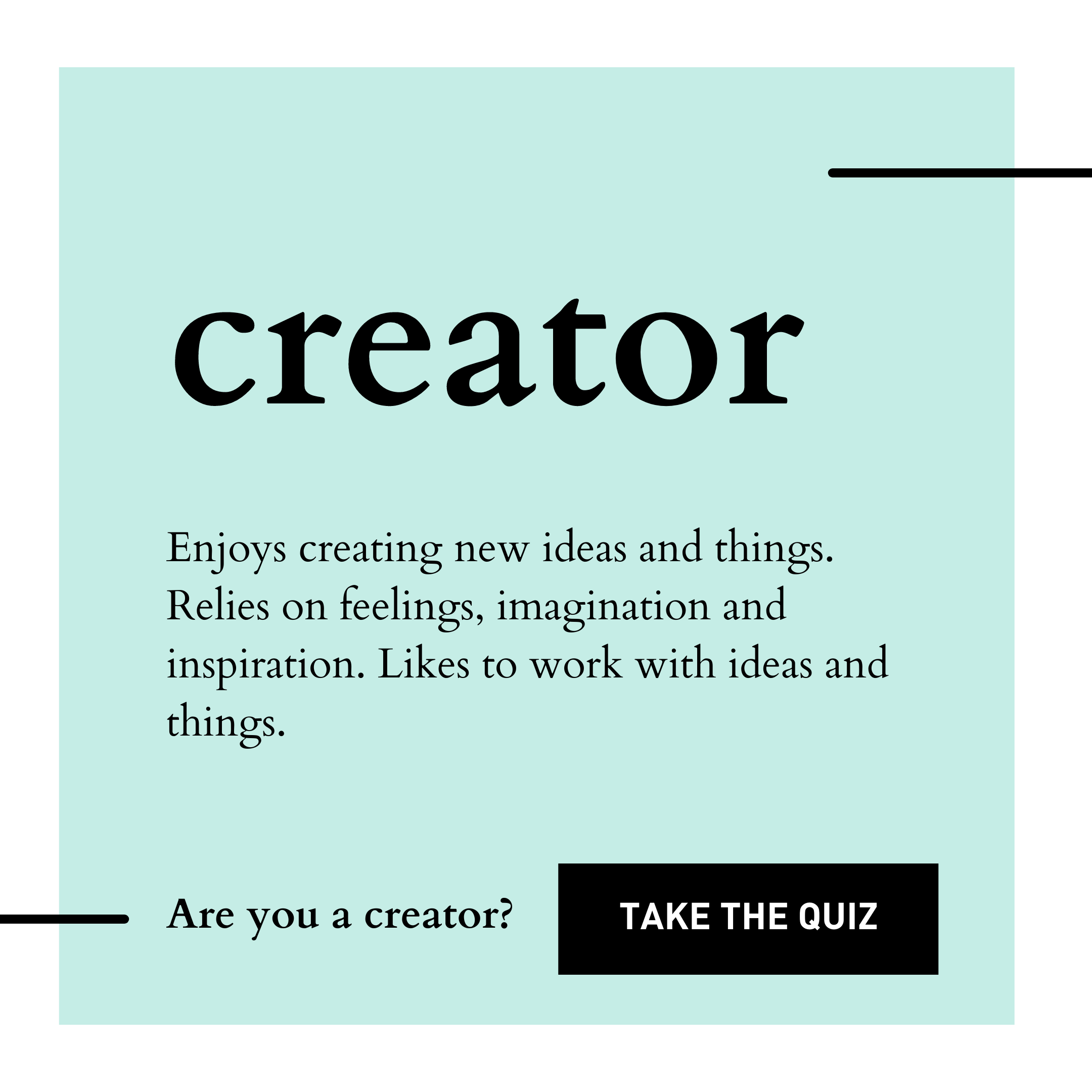 Bạn có phải là một người sáng tạo?