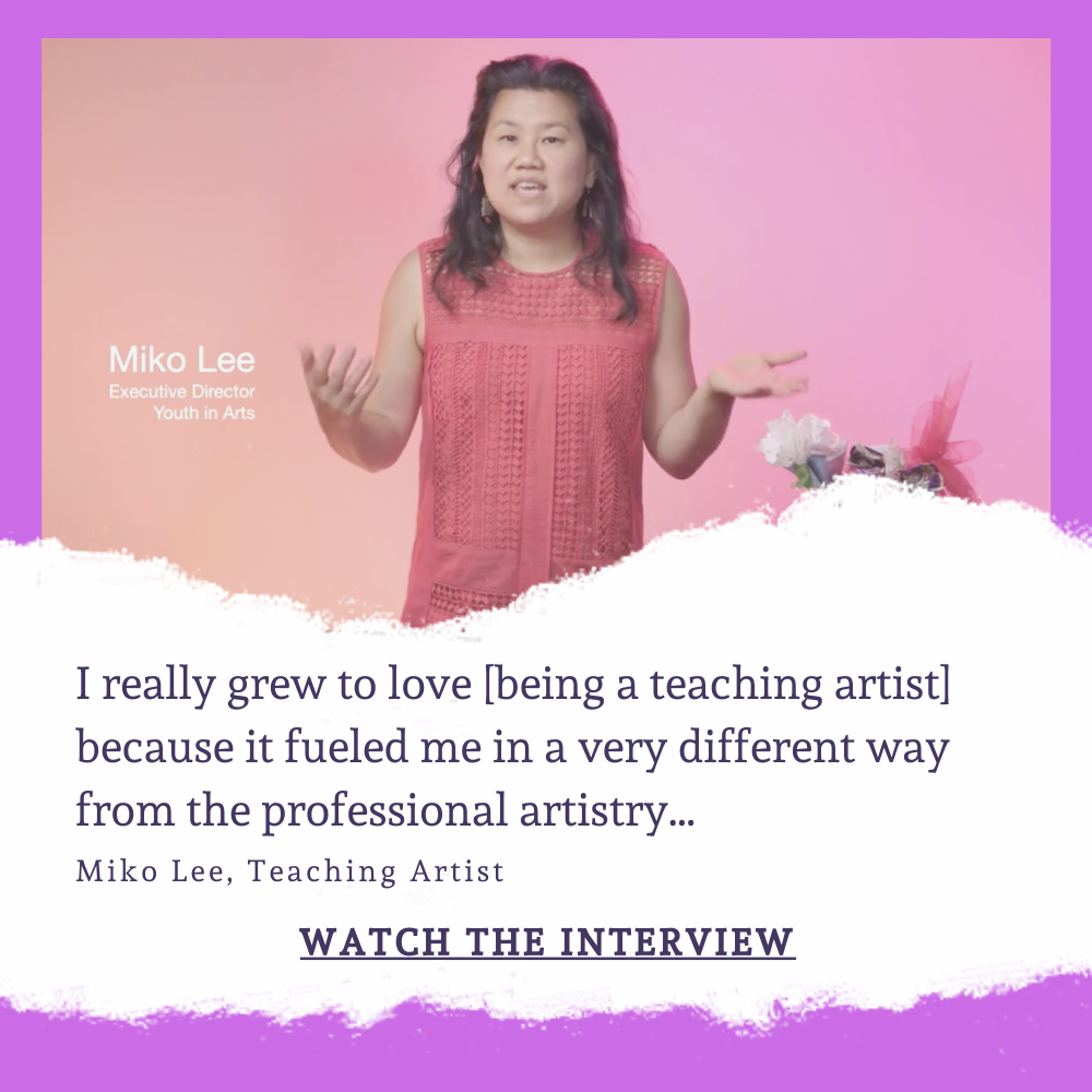 Miko Lee, Teaching Artist
